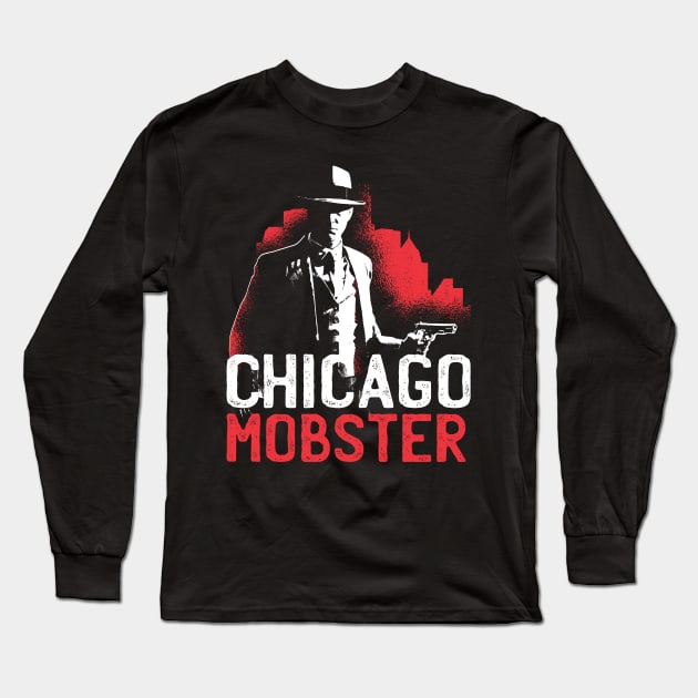 Chicago Mobster Long Sleeve T-Shirt by DuckNorris_CN